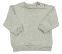 Světlešedá melírovaná mikina George