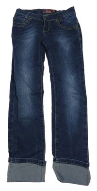Tmavomodré skinny rifle BLUE EFECT
