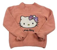 Starorůžový svetr s Hello Kitty s flitry C&A