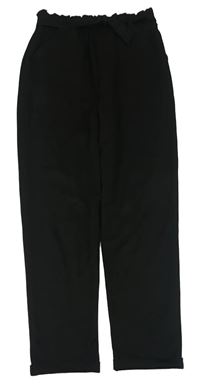 Černé teplákové kalhoty s páskem Primark