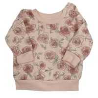 Růžová květovaná mikina zn. Primark