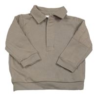 Hnědá polo mikina Next