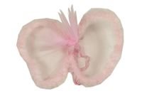 Kostým - Růžová křídla s chlupatinou - motýl George