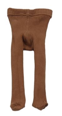 Hnědé žebrované punčocháče Next