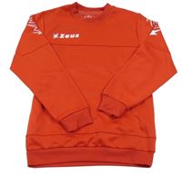 Červená mikina s nápisem