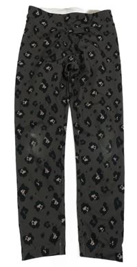 Tmavohnědé vzorované sportovní legíny KappAhl