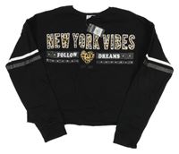 Nové - Černá crop mikina s nápisem Primark