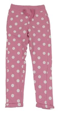 Růžové puntíkaté tepláky Pocopiano