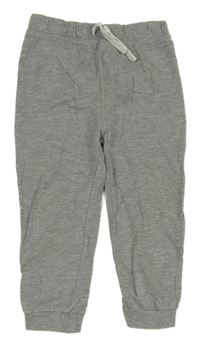 Šedé melírované lehké tepláky Tu