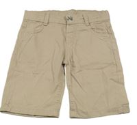 Hnědé plátěné kraťasy