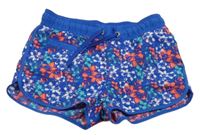 Modré květované plážové kraťasy Ice Peak