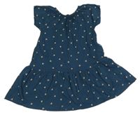 Petrolejové bavlněné šaty s pomeranči Sergent Major