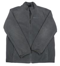 Antracitová fleecová propínací funkční mikina Jack Wolfskin
