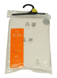 Nové - 2x smetanové žebrované spodní tričko F&F