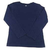 Tmavomodré triko H&M