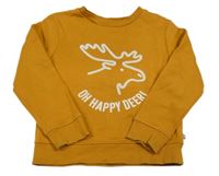 Okrová mikina s losem 