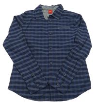 Tmavomodrá kostkovaná košile S. Oliver