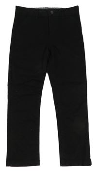 Černé plátěné chino kalhoty Matalan