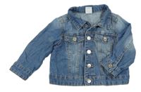 Modrá riflová bunda s kapsami H&M