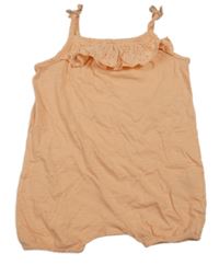 Meruňkový kraťasový overal s madeirou H&M