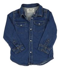 Modrá riflová košile s kapsami Denim Co.