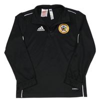 Černá sportovní funkční mikina s logem Adidas