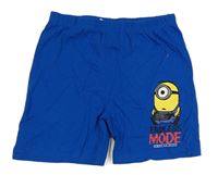 Modré bavlněné kraťasy s Mimoněm zn. Primark