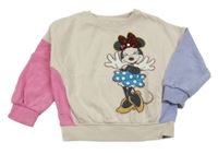 Béžovo-lila-růžová mikina s Minnie M&S