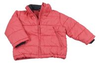 Růžová šusťáková zimní bunda H&M