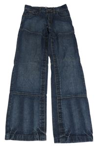 Tmavomodré široké rifle C&A