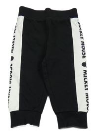 Černo-bílé tepláky s Mickeym Disney