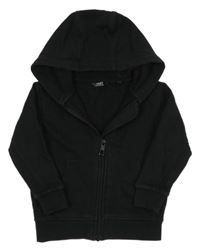 Černá propínací mikina s kapucí Next