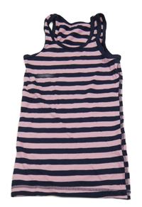 Tmavomodro-růžový pruhovaný top Kiki&Koko