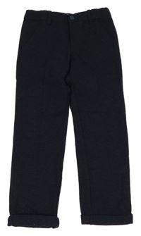 Tmavomodré vlněné chino kalhoty M&S