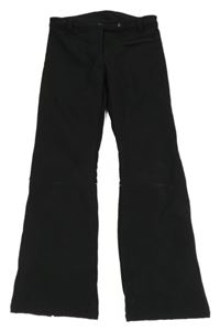 Černé softshellové flare kalhoty Alive