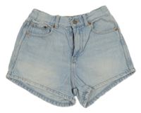 Světlemodré riflové kraťasy Zara