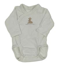 Bílé zavinovací body s žirafkami H&M