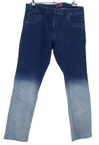 Dámské modro-světlemodré ombré skinny rifle George 