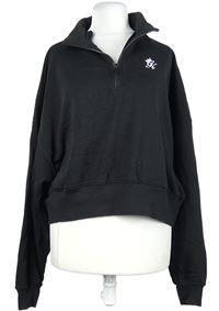 Dámská černá crop oversized  mikina The Gym King 