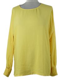 Dámská žlutá šifonová halenka Zara 