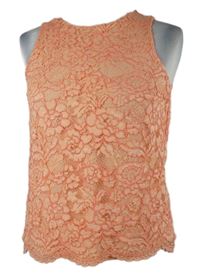 Dámský oranžový krajkový top F&F