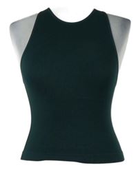 Dámský tmavozelený elastický crop top Primark