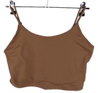 Dámský hnědý crop top ReoRia