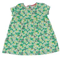 Zelené květinové bavlněné šaty F&F