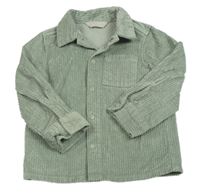 Khaki manšestrová košilová bunda Primark