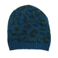 Modro-khaki vzorovaná čepice