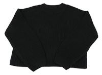 Černý crop svetr New Look