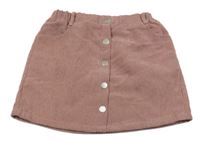 Růžové manšestové sukně Shein