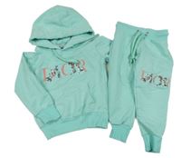 2set - Tyrkysová tepláková souprava s kapucí Dior