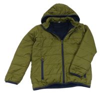 Khaki šusťáková zimní bunda s kapucí Hi Gear